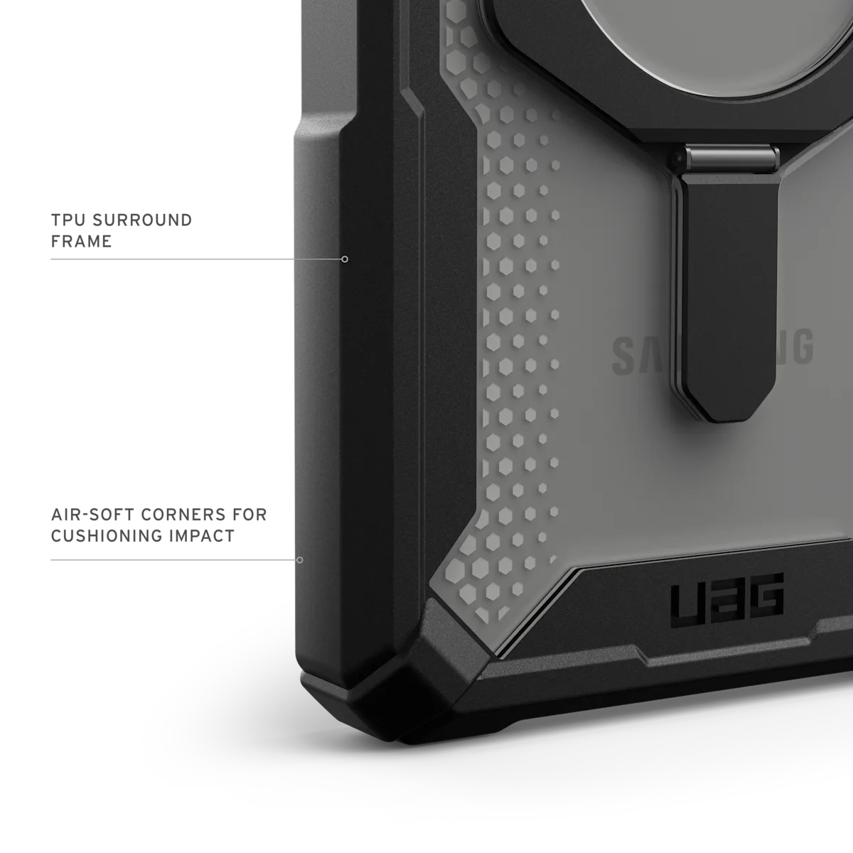 UAG รุ่น Plasma XTE with Magnetic - เคส Galaxy S25 Ultra - สี Black/Clear