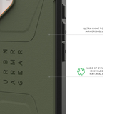 UAG รุ่น Civilian (Magsafe) - เคส iPhone 17 - สี Olive/Orange