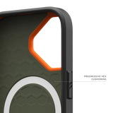 UAG รุ่น Civilian (Magsafe) - เคส iPhone 17 - สี Olive/Orange