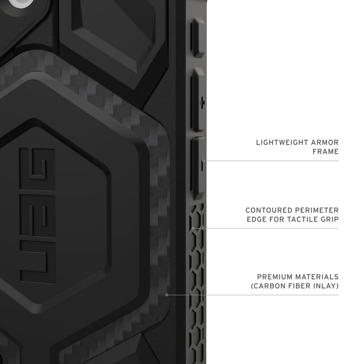 UAG รุ่น Monarch Pro - เคส iPhone 17 - สี  Carbon Fiber