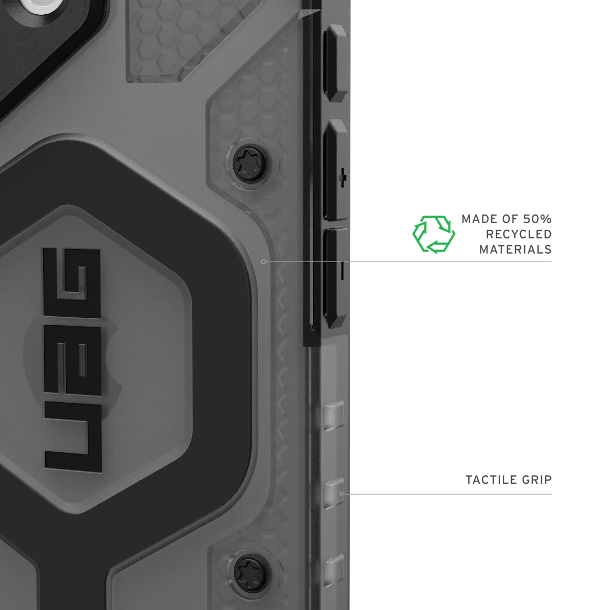 UAG รุ่น Pathfinder Clear (Magsafe) - เคส iPhone 17 - สี Ash/Black