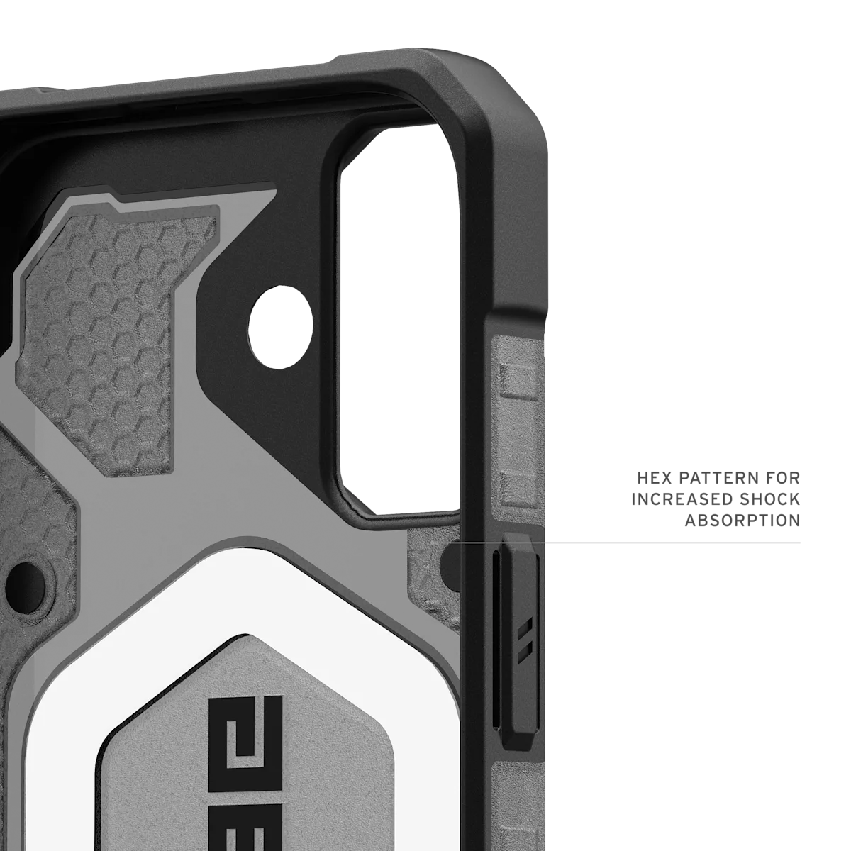 UAG รุ่น Pathfinder Clear (Magsafe) - เคส iPhone 17 - สี Ash/Black