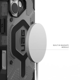 UAG รุ่น Pathfinder Clear (Magsafe) - เคส iPhone 17 - สี Ash/Black