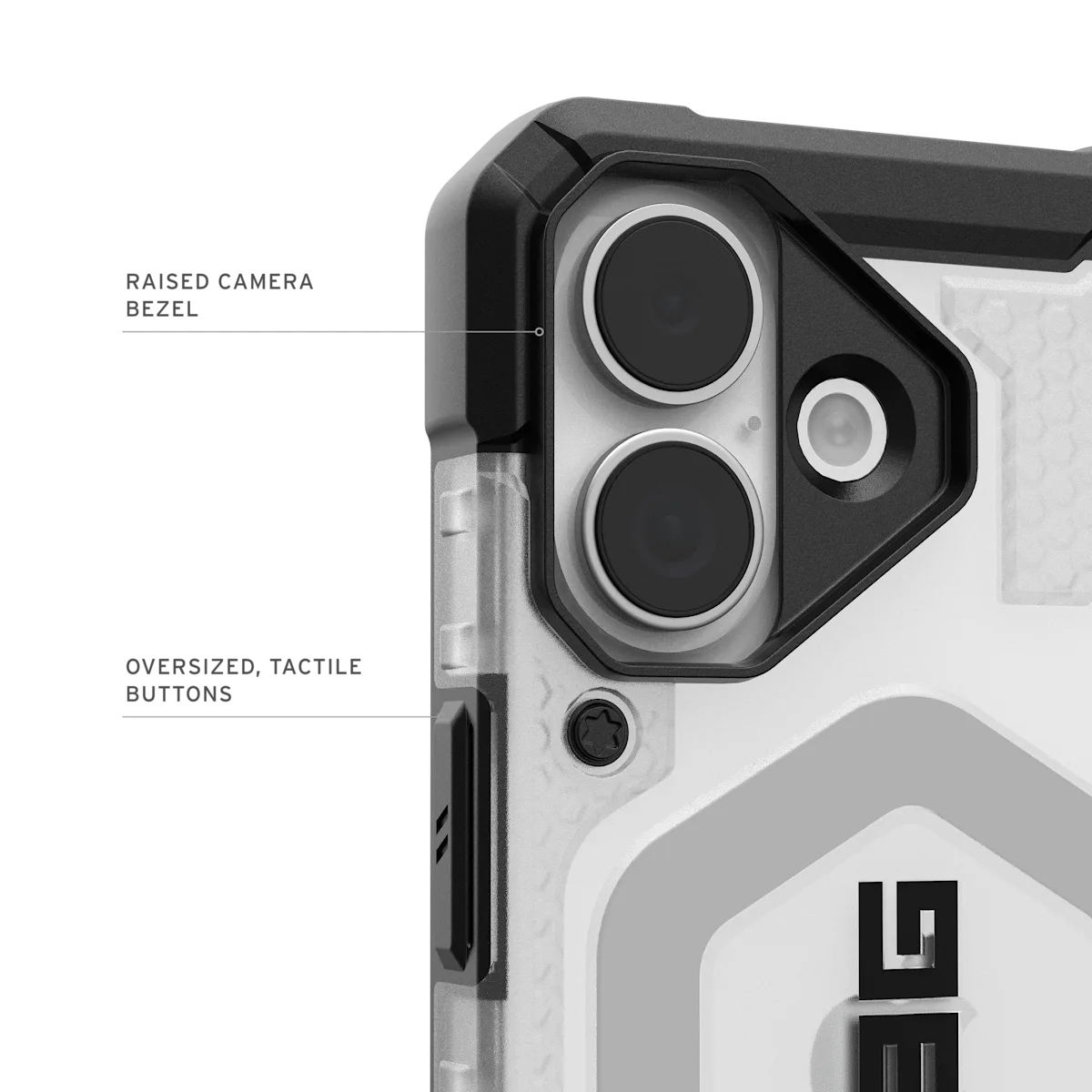 UAG รุ่น Pathfinder Clear (Magsafe) - เคส iPhone 17 - สี Ice/Silver