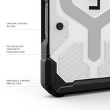 UAG รุ่น Pathfinder Clear (Magsafe) - เคส iPhone 17 - สี Ice/Silver