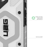 UAG รุ่น Pathfinder Clear (Magsafe) - เคส iPhone 17 - สี Ice/Silver