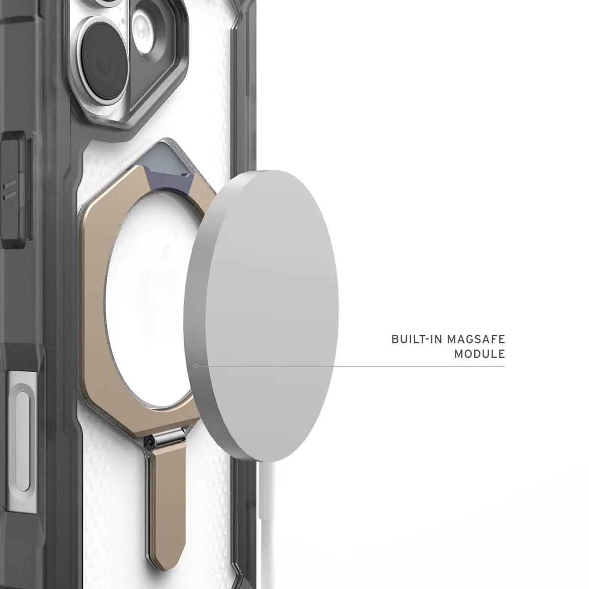 UAG รุ่น Plasma XTE (Magsafe) - เคส iPhone 17 - สี Ash/Titanium