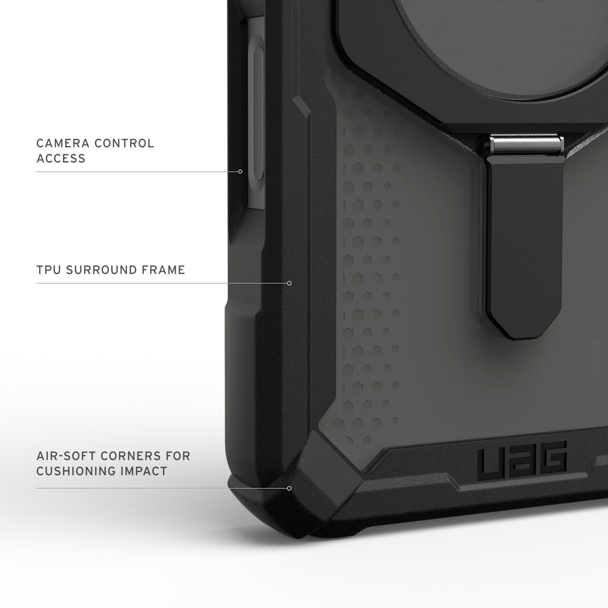 UAG รุ่น Plasma XTE (Magsafe) - เคส iPhone 17 - สี Black/Pop Orange