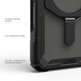 UAG รุ่น Plasma XTE (Magsafe) - เคส iPhone 17 - สี Black/Pop Orange