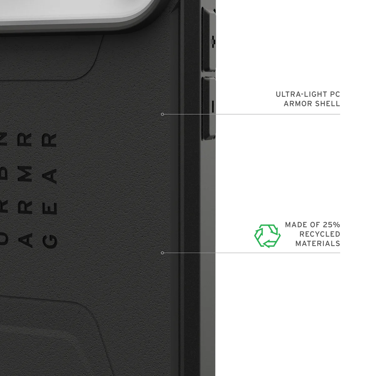 UAG รุ่น Civilian (Magsafe) - เคส iPhone 17 Pro Max - สี Black