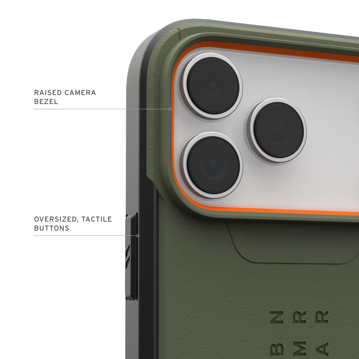 UAG รุ่น Civilian (Magsafe) - เคส iPhone 17 Pro Max - สี Olive/Orange
