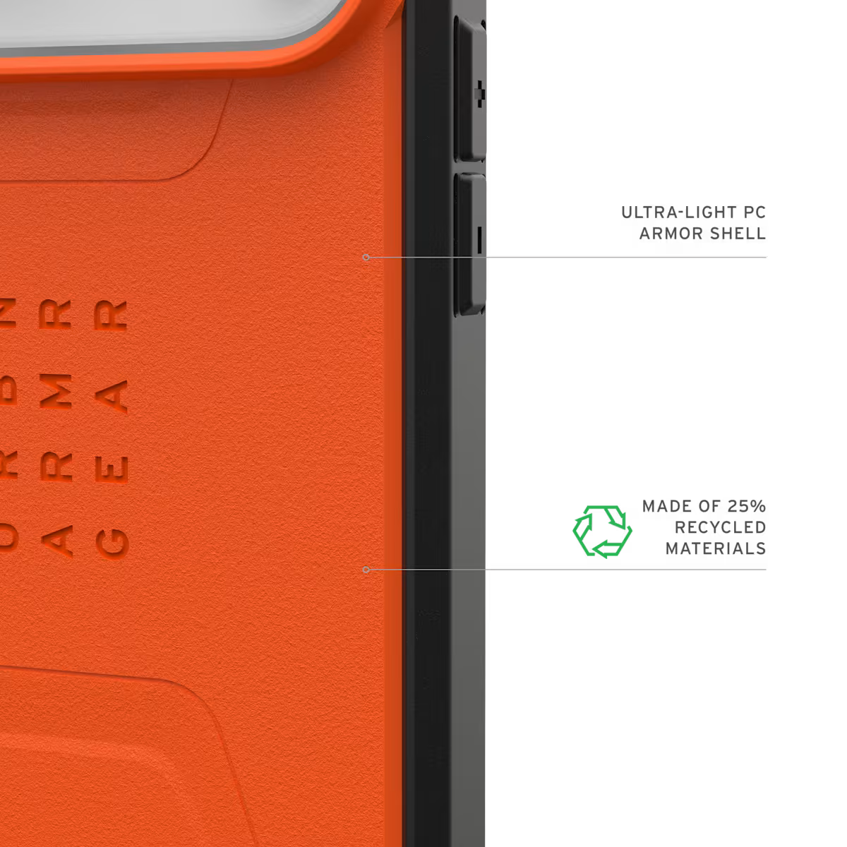 UAG รุ่น Civilian (Magsafe) - เคส iPhone 17 Pro Max - สี Orange