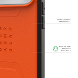 UAG รุ่น Civilian (Magsafe) - เคส iPhone 17 Pro Max - สี Orange