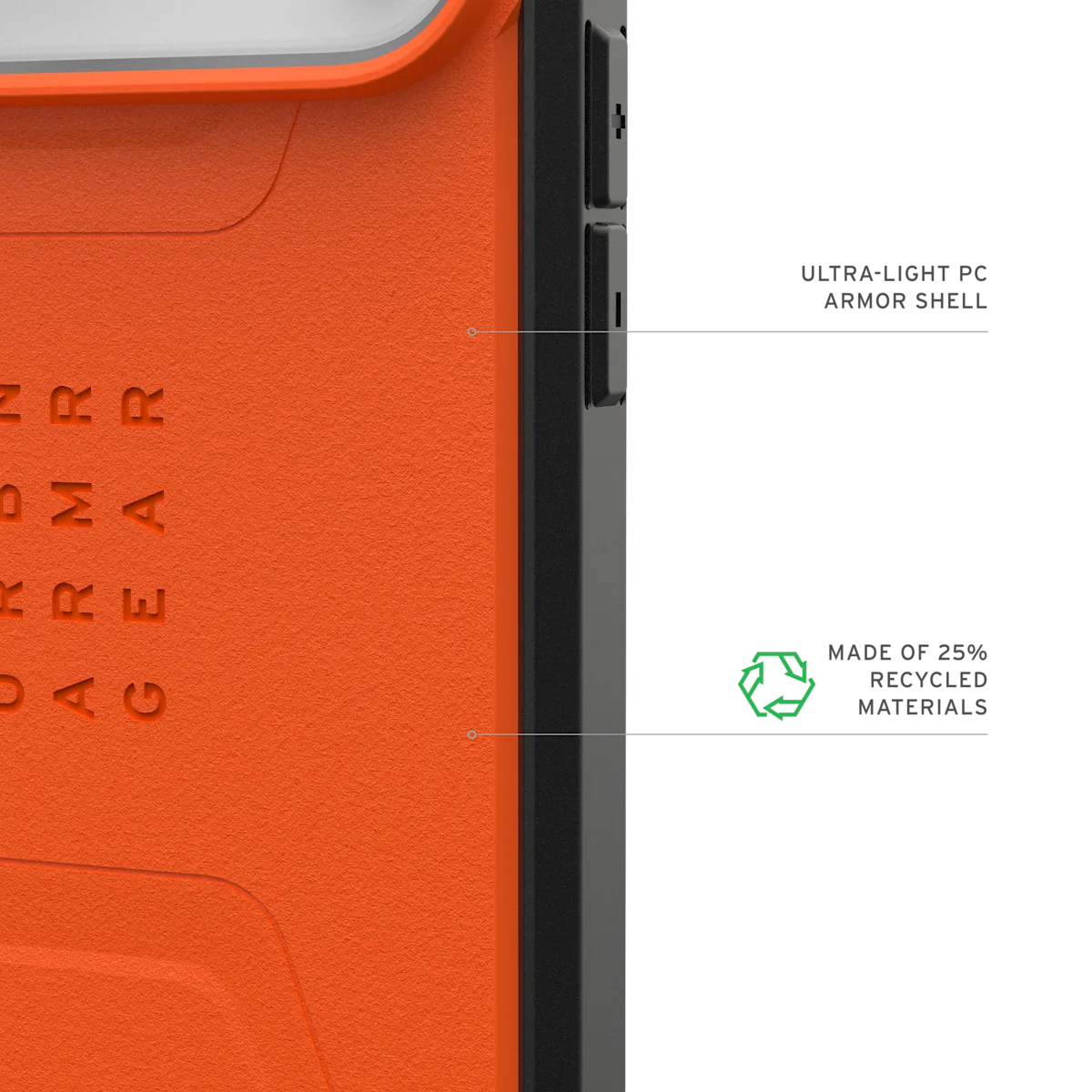 UAG รุ่น Civilian (Magsafe) - เคส iPhone 17 Pro Max - สี Orange