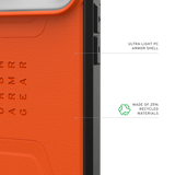 UAG รุ่น Civilian (Magsafe) - เคส iPhone 17 Pro Max - สี Orange