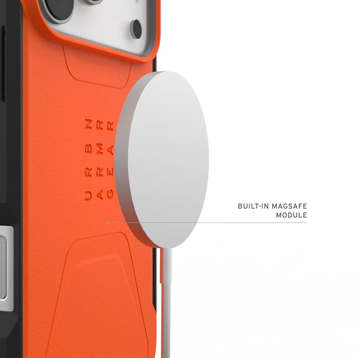 UAG รุ่น Civilian (Magsafe) - เคส iPhone 17 Pro Max - สี Orange