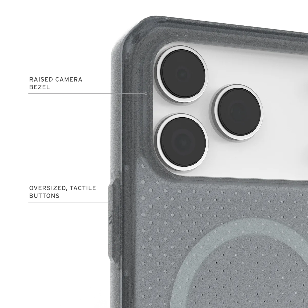 UAG รุ่น Dot (Magsafe) - เคส iPhone 17 Pro Max - สี Ash