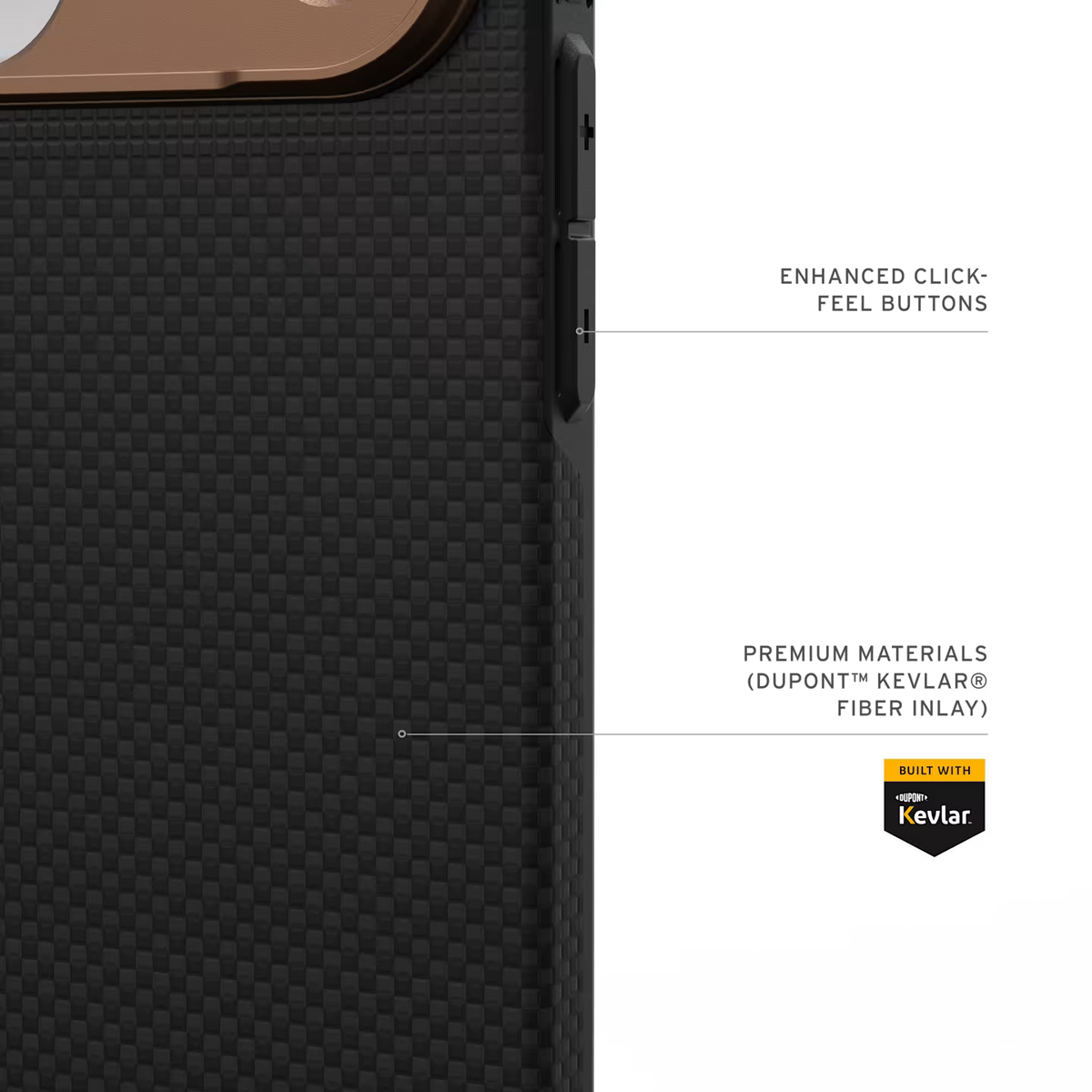 UAG รุ่น Fibr Armr (Magsafe) - เคส iPhone 17 Pro Max - สี Kevlar Graphite/Bronze