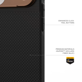 UAG รุ่น Fibr Armr (Magsafe) - เคส iPhone 17 Pro Max - สี Kevlar Graphite/Bronze