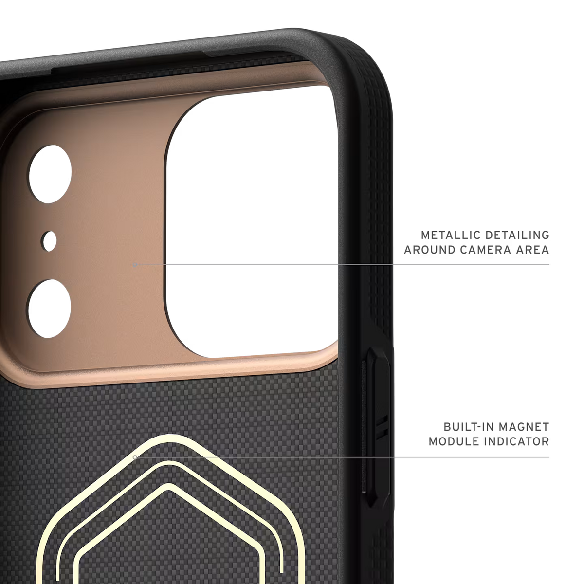 UAG รุ่น Fibr Armr (Magsafe) - เคส iPhone 17 Pro Max - สี Kevlar Graphite/Bronze