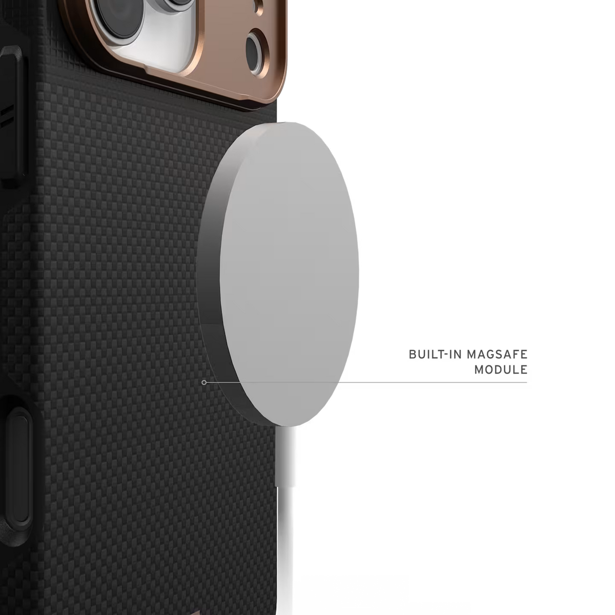 UAG รุ่น Fibr Armr (Magsafe) - เคส iPhone 17 Pro Max - สี Kevlar Graphite/Bronze