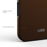 UAG รุ่น Fibr Armr (Magsafe) - เคส iPhone 17 Pro Max - สี Orange/Charcoal