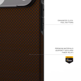 UAG รุ่น Fibr Armr (Magsafe) - เคส iPhone 17 Pro Max - สี Orange/Charcoal