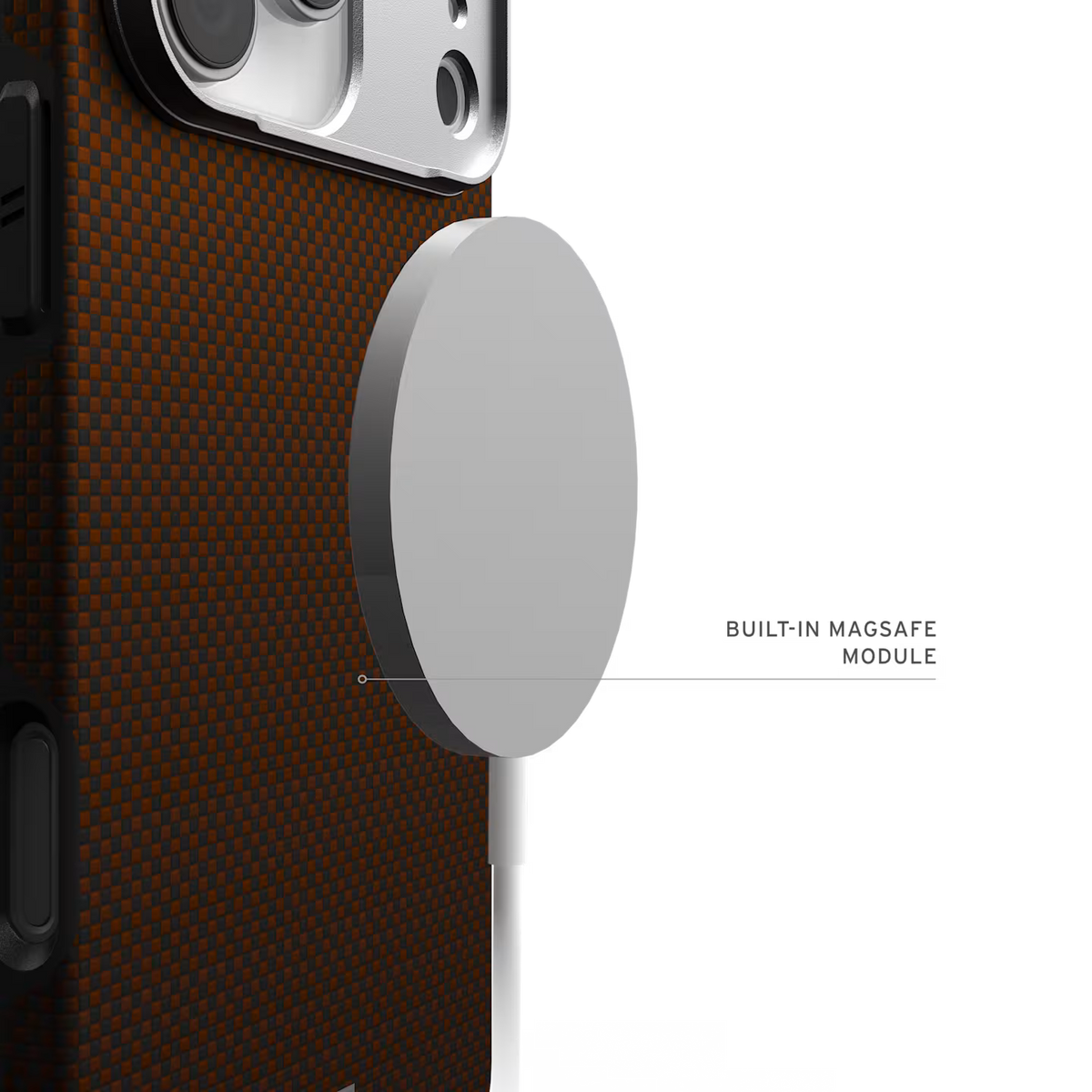 UAG รุ่น Fibr Armr (Magsafe) - เคส iPhone 17 Pro Max - สี Orange/Charcoal