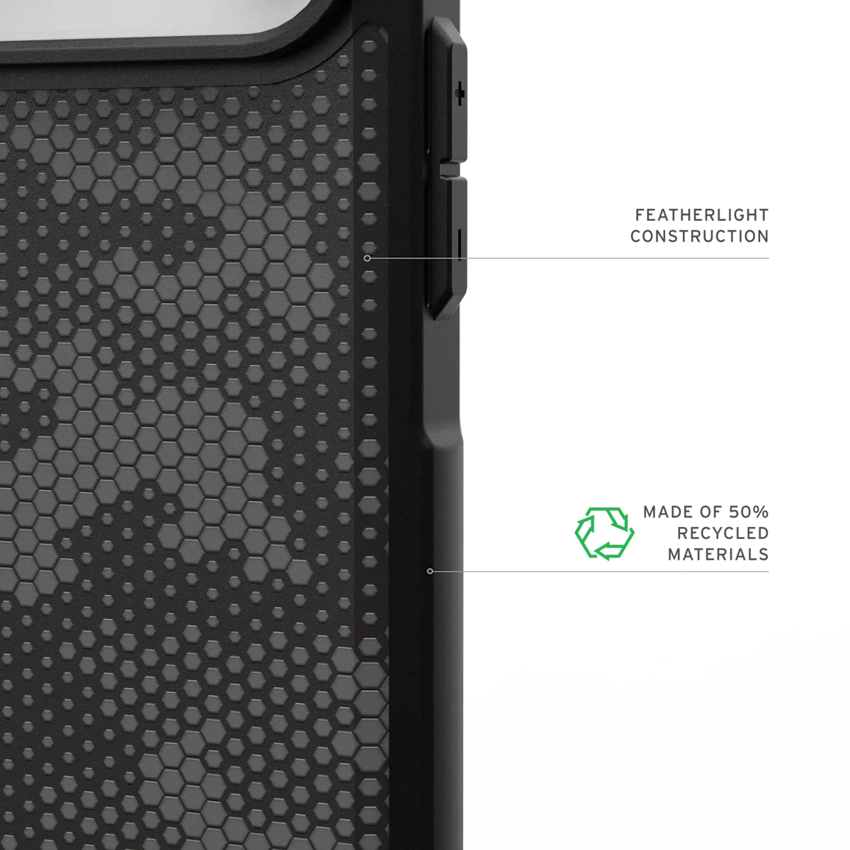 UAG รุ่น Metropolis LT (MagSafe) - เคส iPhone 17 Pro Max - สี Micro Hex Camo Graphite