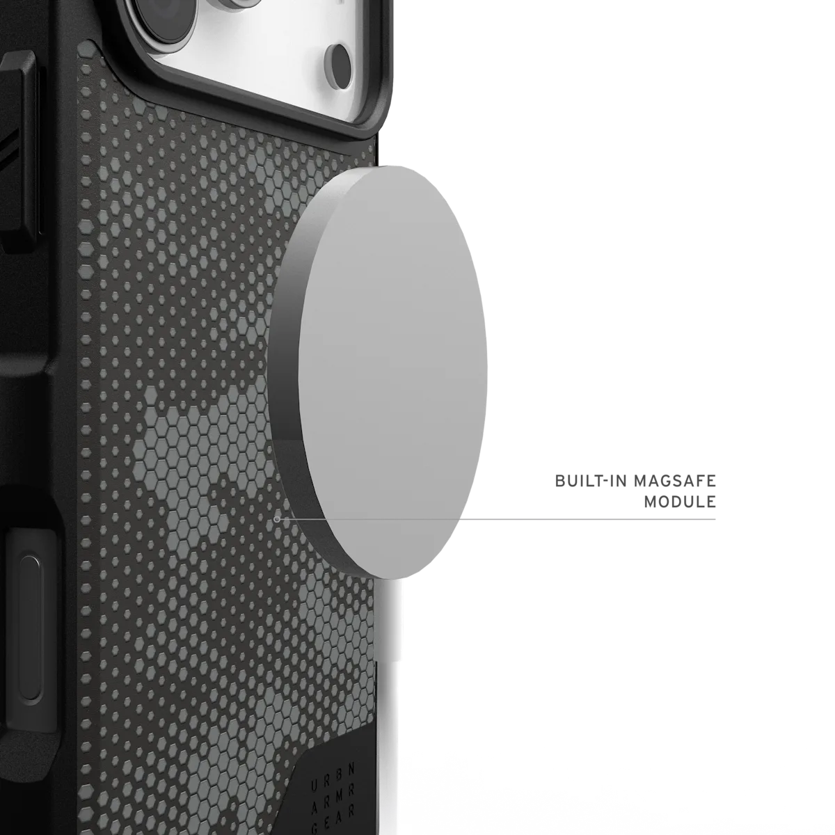 UAG รุ่น Metropolis LT (MagSafe) - เคส iPhone 17 Pro Max - สี Micro Hex Camo Graphite