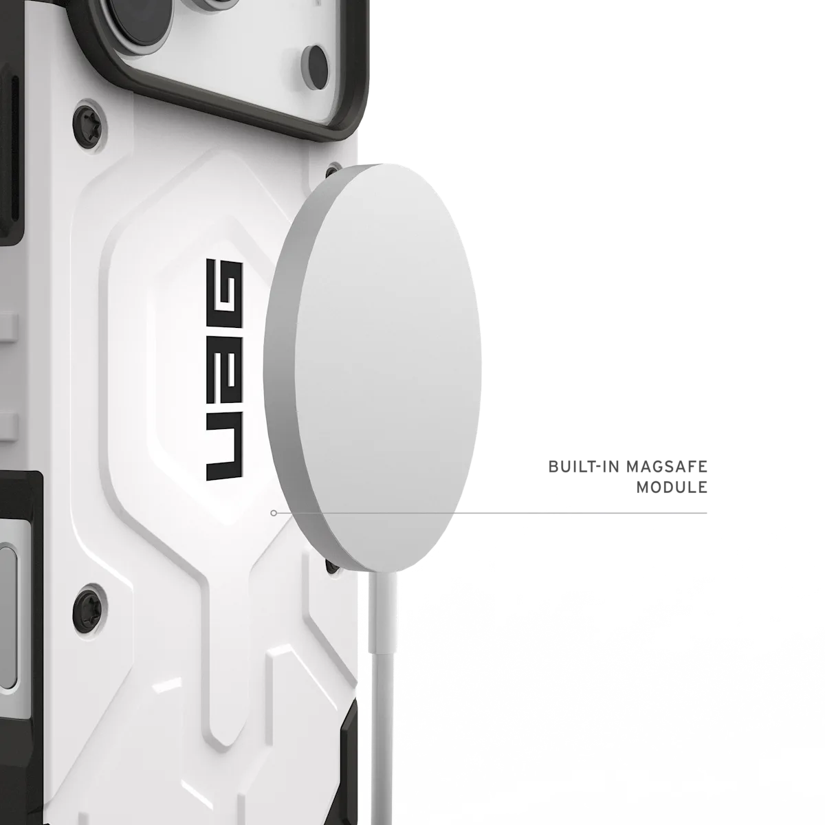 UAG รุ่น Pathfinder (Magsafe) - เคส iPhone 17 Pro Max - สี White