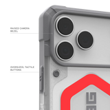 UAG รุ่น Pathfinder Clear (Magsafe) - เคส iPhone 17 Pro Max - สี Active Lava/Lanyard