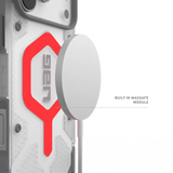 UAG รุ่น Pathfinder Clear (Magsafe) - เคส iPhone 17 Pro Max - สี Active Lava/Lanyard
