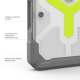 UAG รุ่น Pathfinder Clear (Magsafe) - เคส iPhone 17 Pro Max - สี Active Neon