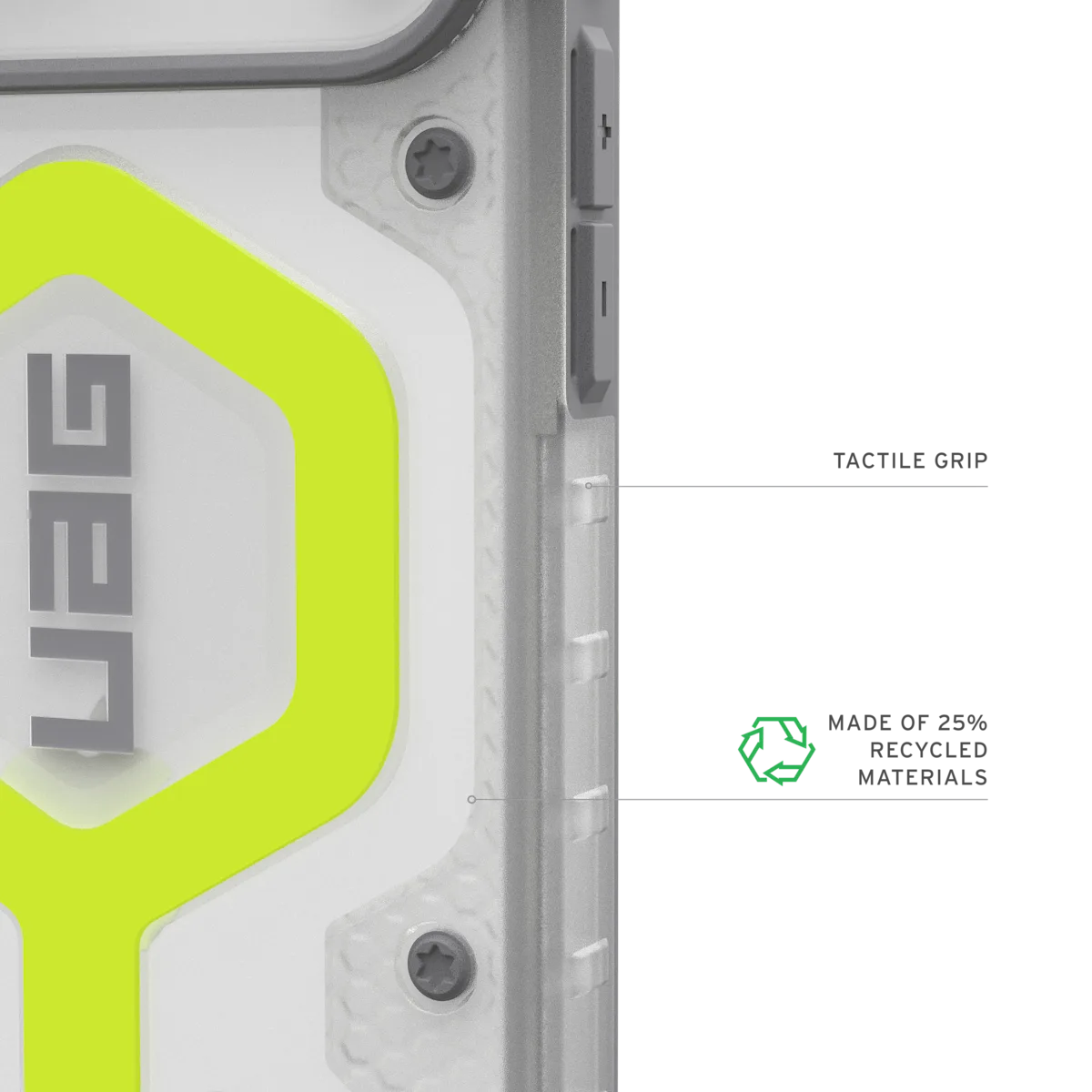 UAG รุ่น Pathfinder Clear (Magsafe) - เคส iPhone 17 Pro Max - สี Active Neon
