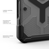 UAG รุ่น Pathfinder Clear (Magsafe) - เคส iPhone 17 Pro Max - สี Ash/Black