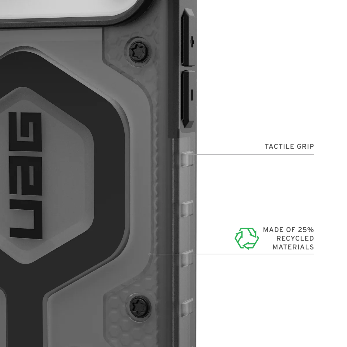 UAG รุ่น Pathfinder Clear (Magsafe) - เคส iPhone 17 Pro Max - สี Ash/Black