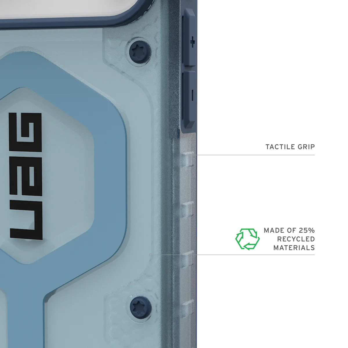 UAG รุ่น Pathfinder Clear (Magsafe) - เคส iPhone 17 Pro Max - สี Blues/Lanyard