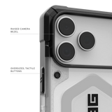 UAG รุ่น Pathfinder Clear (Magsafe) - เคส iPhone 17 Pro Max - สี Ice/Silver