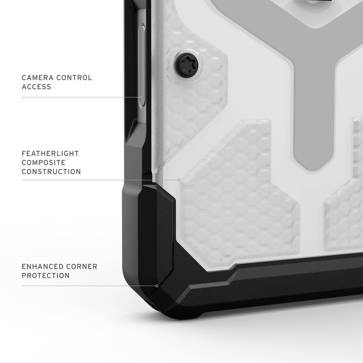 UAG รุ่น Pathfinder Clear (Magsafe) - เคส iPhone 17 Pro Max - สี Ice/Silver