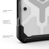 UAG รุ่น Pathfinder Clear (Magsafe) - เคส iPhone 17 Pro Max - สี Ice/Silver