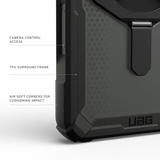 UAG รุ่น Plasma XTE (Magsafe) - เคส iPhone 17 Pro Max - สี Black/Pop Orange