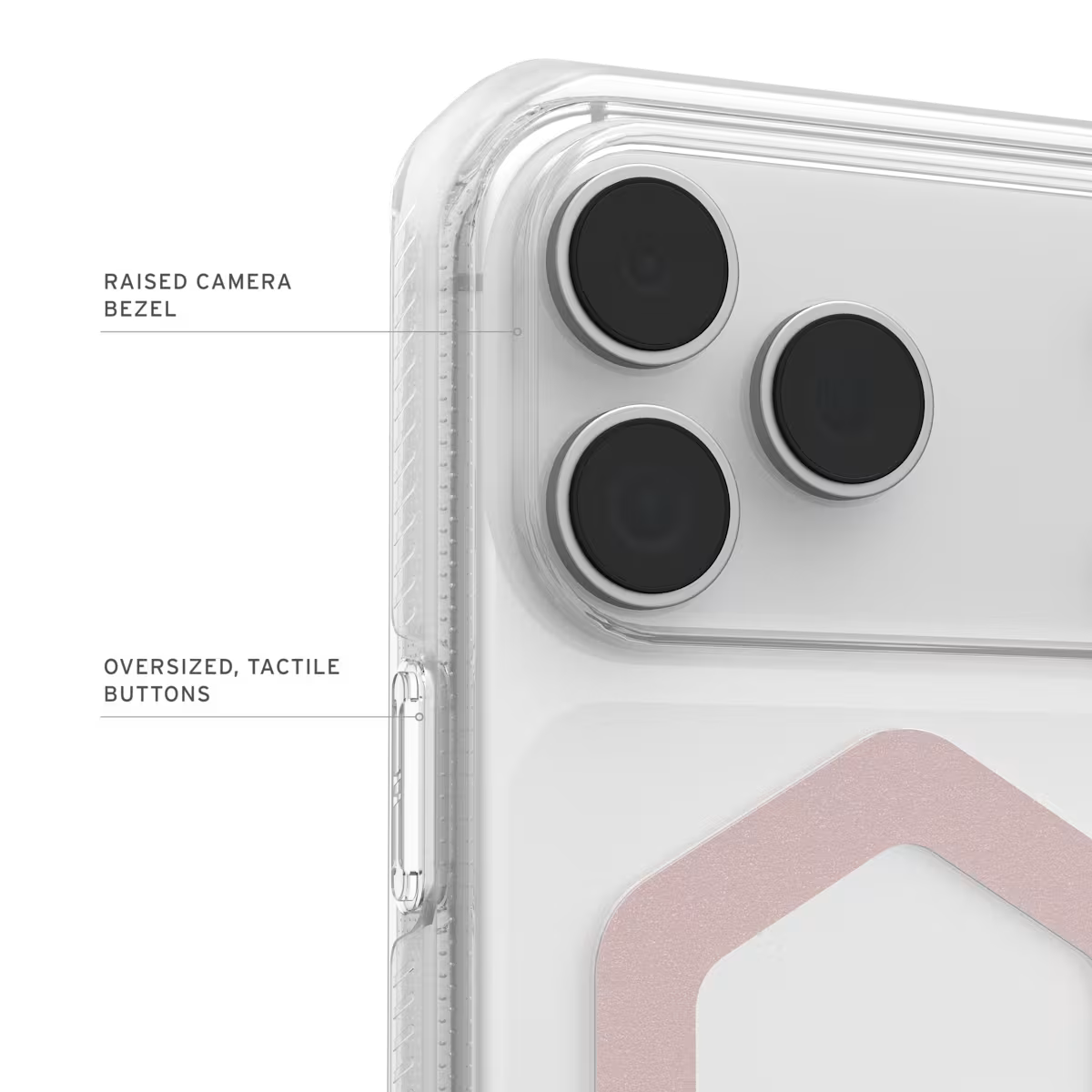 UAG รุ่น Plyo Pro - เคส iPhone 17 Pro Max - สี Ice/Rose Gold