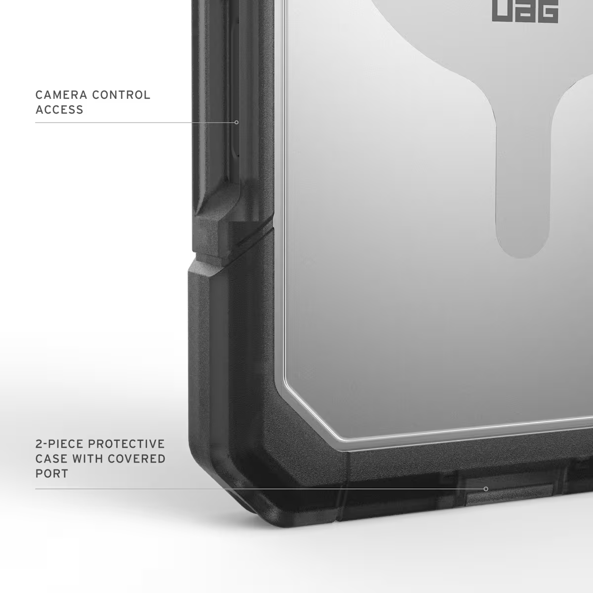 UAG รุ่น Trooper (Magsafe) - เคส iPhone 17 Pro Max - สี Clear/Ash
