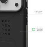 UAG รุ่น Civilian (Magsafe) - เคส iPhone 17 Pro - สี Black