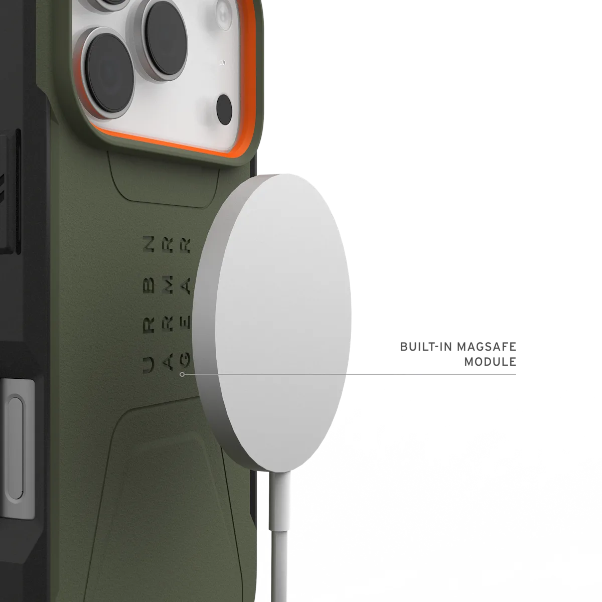 UAG รุ่น Civilian (Magsafe) - เคส iPhone 17 Pro - สี Olive/Orange