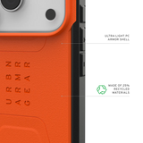 UAG รุ่น Civilian (Magsafe) - เคส iPhone 17 Pro - สี Orange