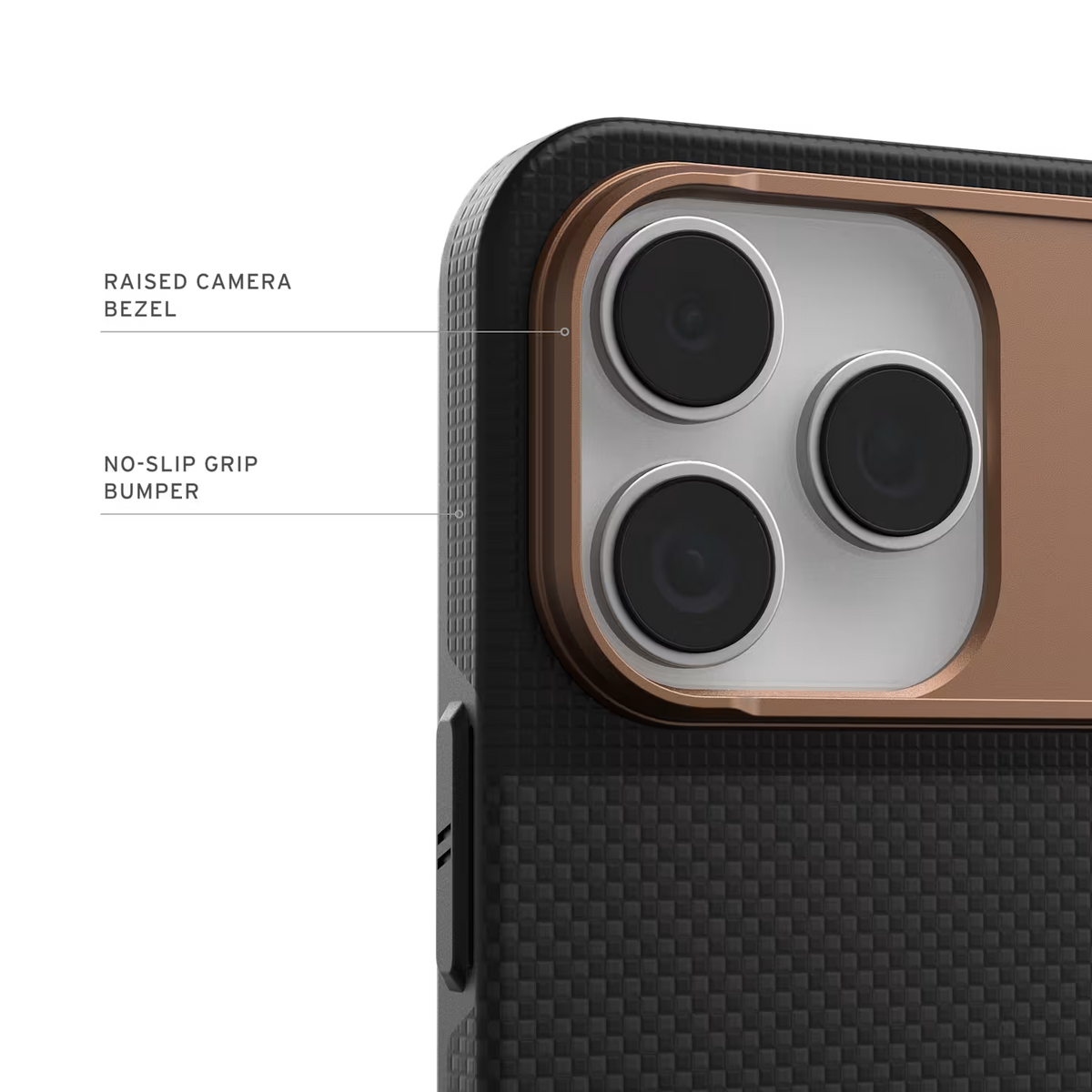 UAG รุ่น Fibr Armr (Magsafe) - เคส iPhone 17 Pro - สี Kevlar Graphite/Bronze