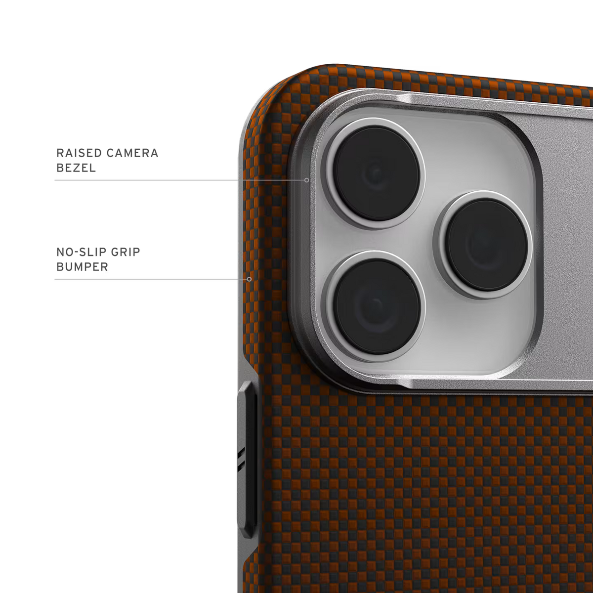 UAG รุ่น Fibr Armr (Magsafe) - เคส iPhone 17 Pro - สี Orange/Charcoal