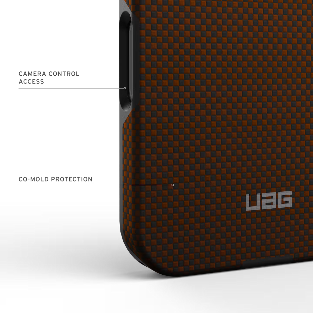 UAG รุ่น Fibr Armr (Magsafe) - เคส iPhone 17 Pro - สี Orange/Charcoal